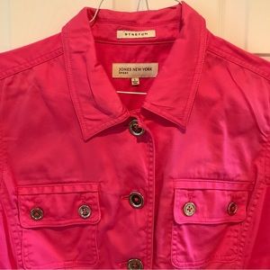 Jones N Y Sport size large stretch jacket. Cotton spandex blend